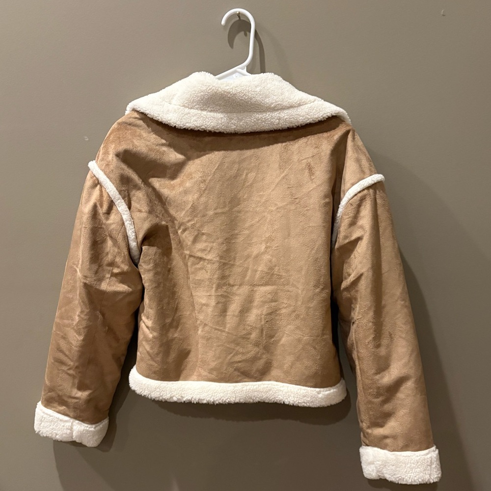 Cropped Shearling Jacket NWT - image 2